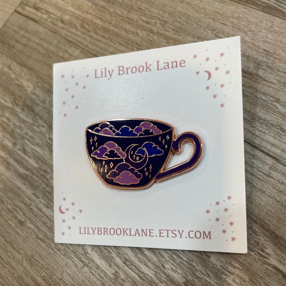 Lily Brook Lane Teacup Enamel Pin